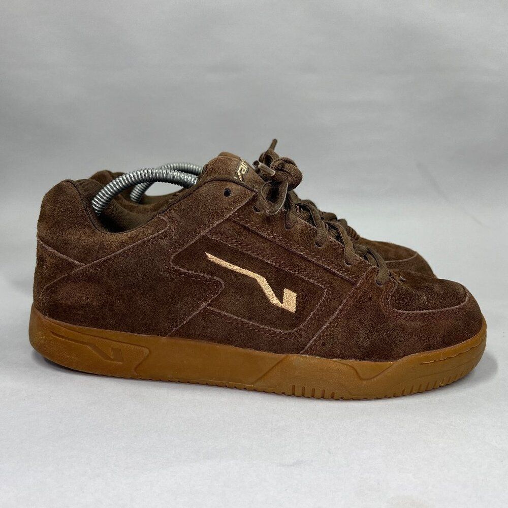Vans Westchester Shoes Men's 10 Brown Suede Vintage Fat Tongue Skate Sneakers